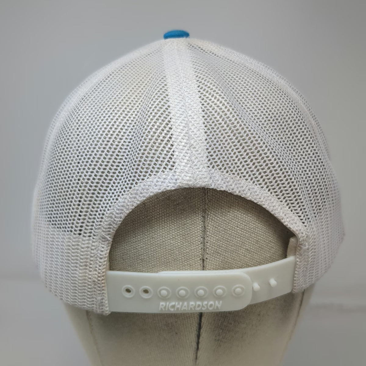 Richardson Trucker Hat Blue One Size Elgin Stampede Leather Patch Snapback