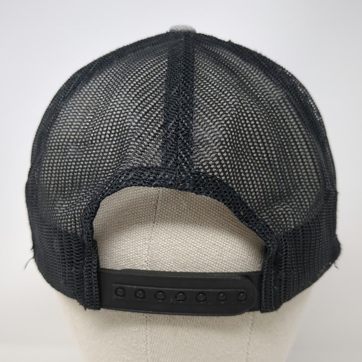 Trucker Hat Gray One Size Escondido Exotics Logo Mesh Snapback Flat Brim Hat