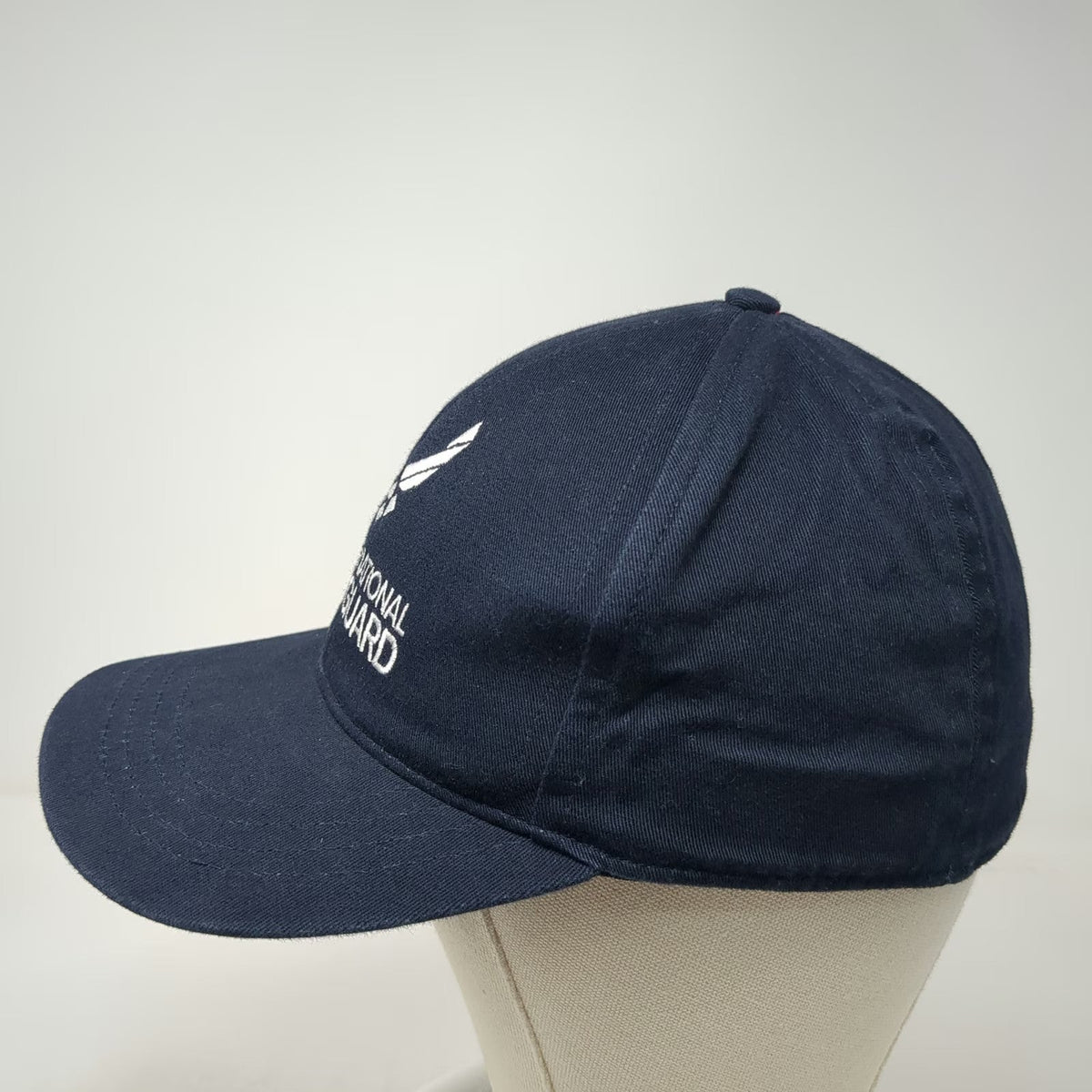Air National Guard Baseball Cap Blue One Size Fitted GoANG Logo Hat USAF Wings