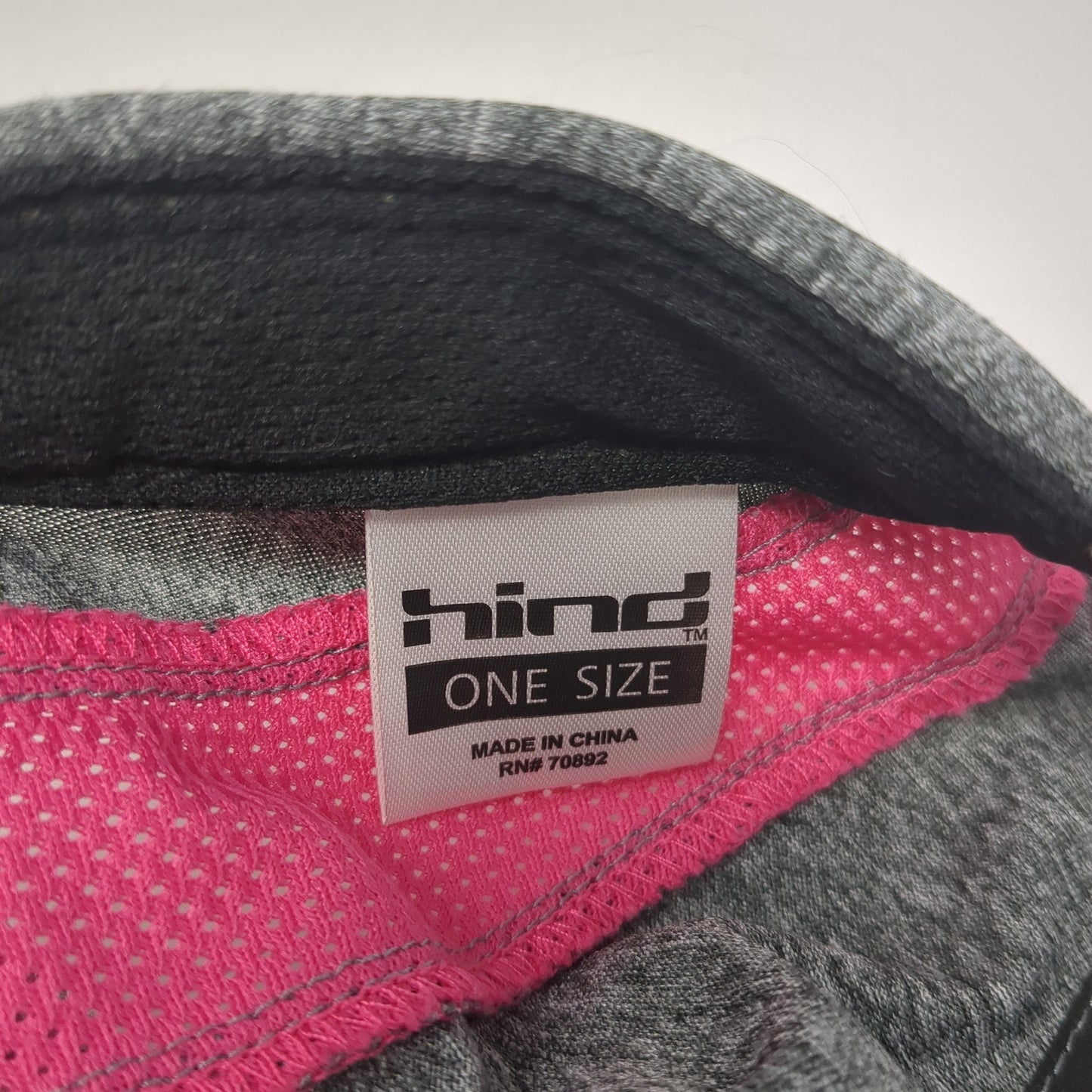 Hind Strapback Hat Heather Gray One Size Adjustable Outdoor Blank