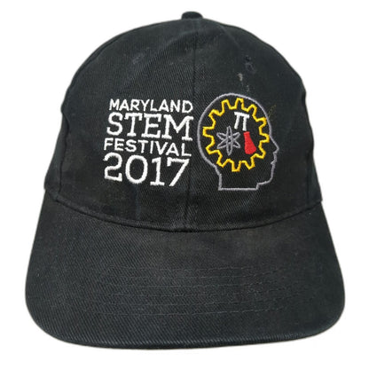 Maryland STEM Festival 2017 Baseball Cap Black One Size Strapback Science Hat