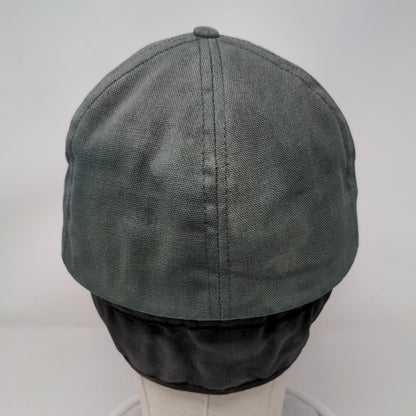 Unbranded Fitted Hat Green Large Neck Flap Solid Blank Outdoor