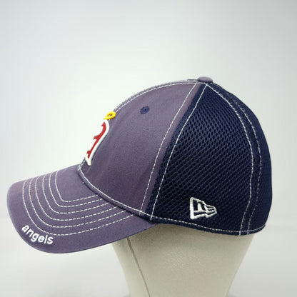 Los Angeles Angels MLB New Era Baseball Cap Blue M Mesh Cooperstown Logo Hat