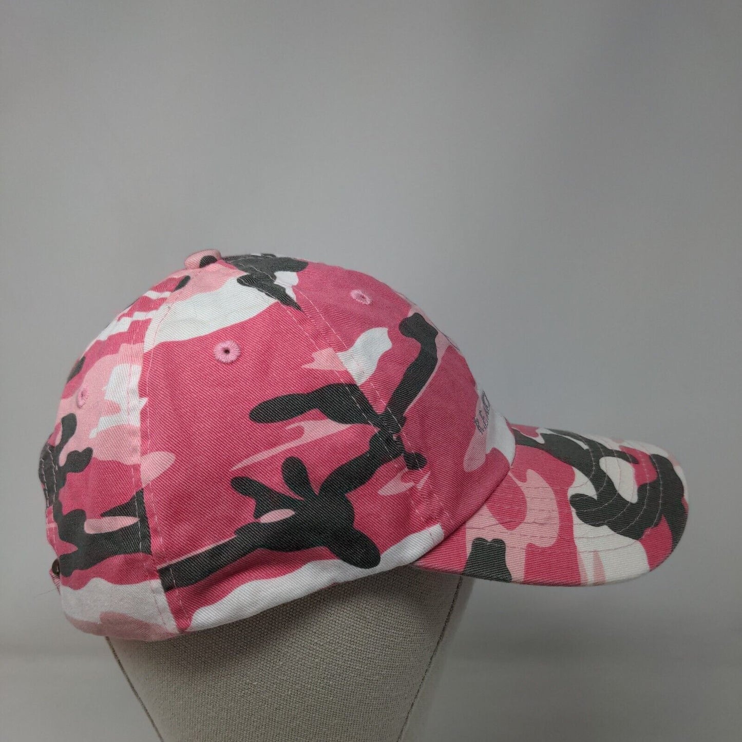 R.E. Michel Company Slideback Hat Pink Camouflage One Size Embroidered 6 Panel