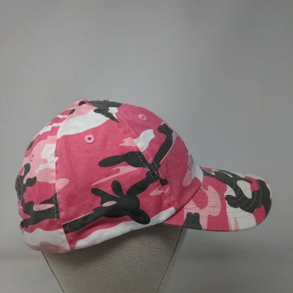 R.E. Michel Company Slideback Hat Pink Camouflage One Size Embroidered 6 Panel