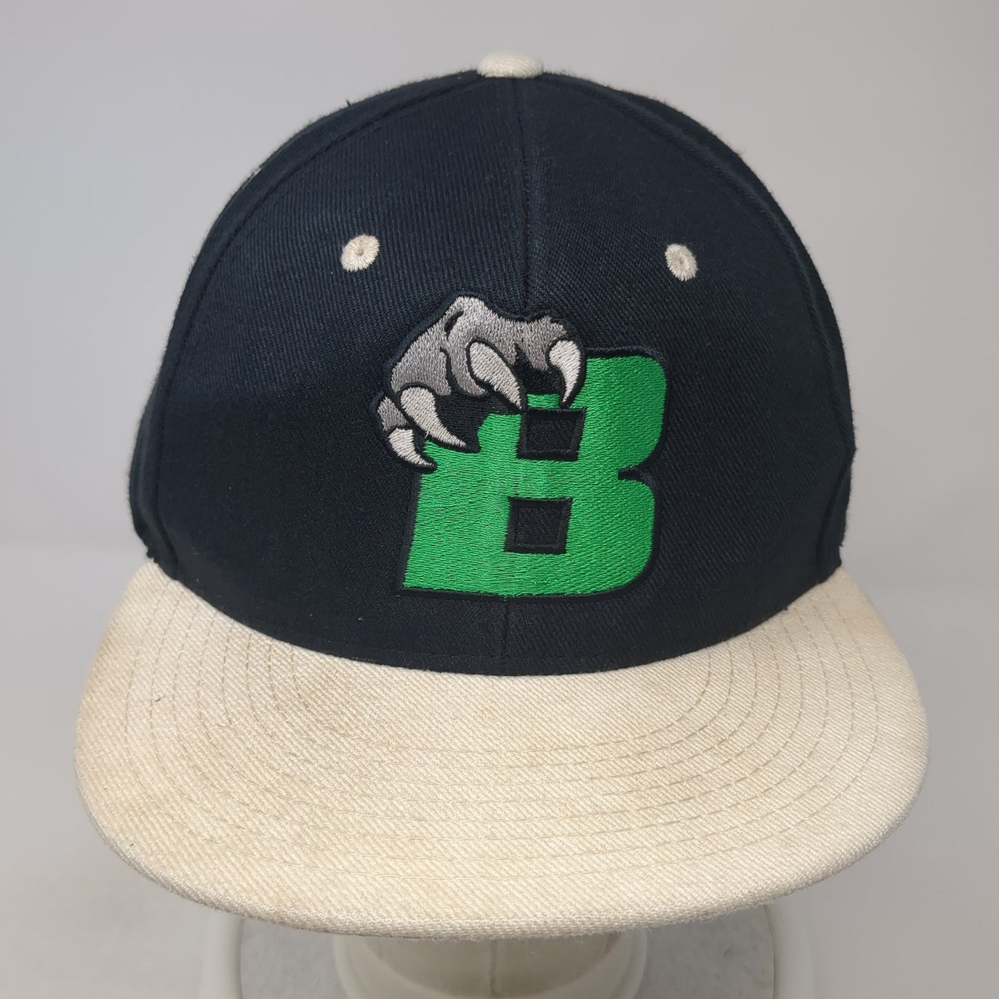Claw Snapback Hat Black One Size Adjustable Embroidered Logo Colorblock