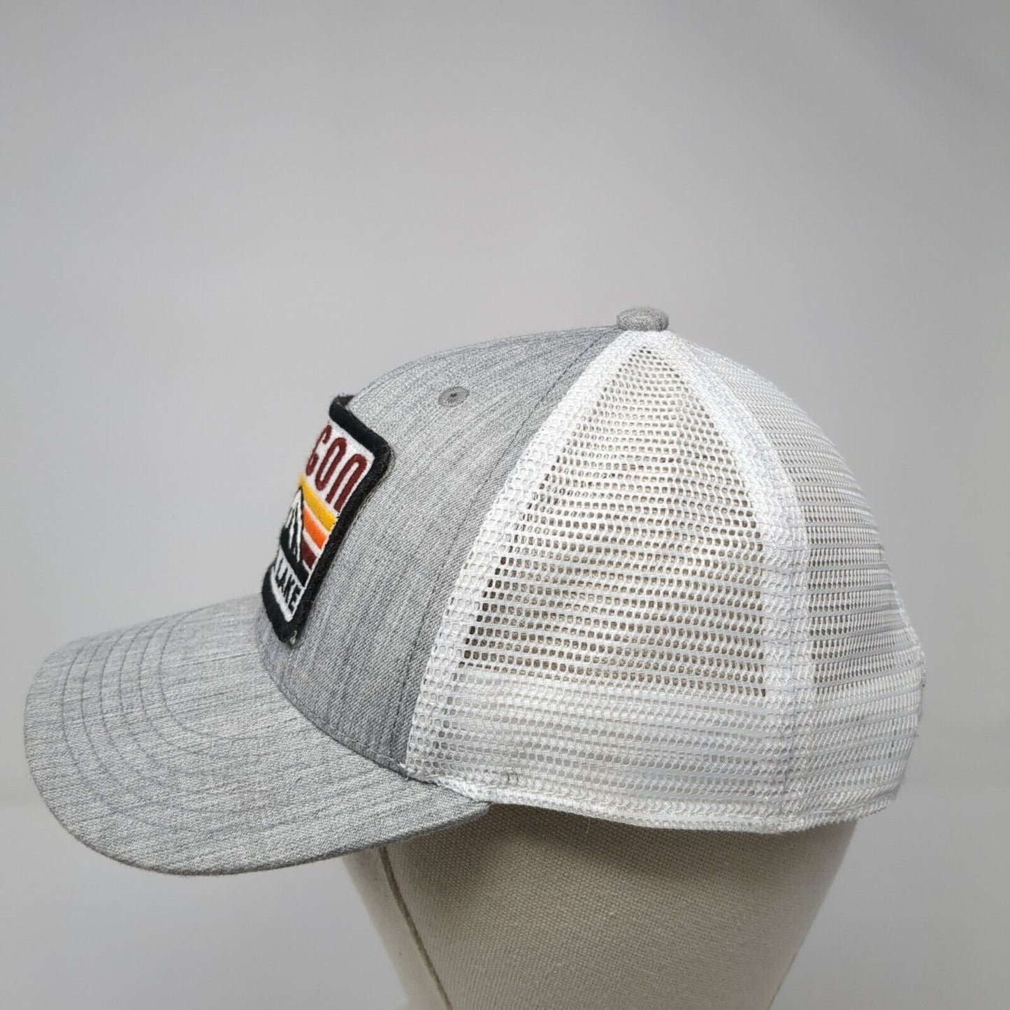 Oregon Wallowa Lake Snapback Trucker Hat Gray OS Adjustable Mesh Back Legacy