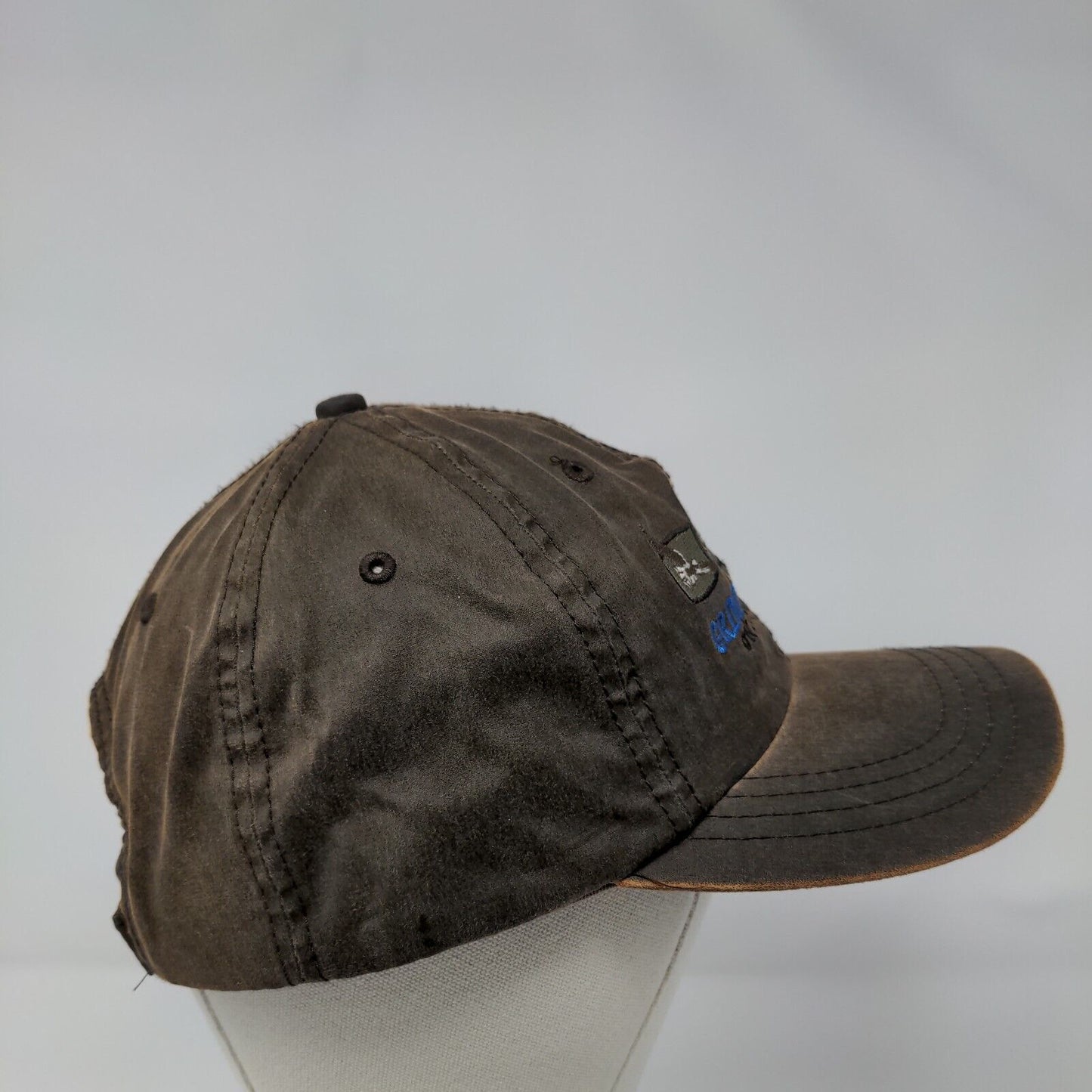 Grimes Canoe Base On The Buffalo Strapback Hat Brown OSFA Embroidered