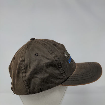 Grimes Canoe Base On The Buffalo Strapback Hat Brown OSFA Embroidered