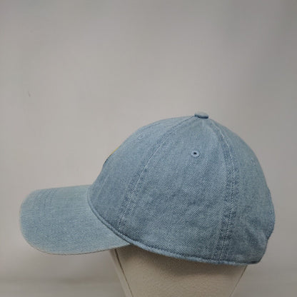 Smiley Face Slideback Hat Blue One Size Embroidered American Eagle