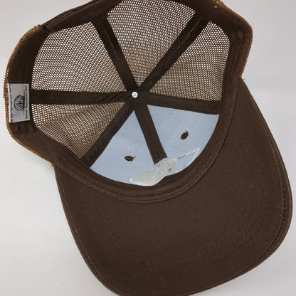 Idaho Strapback Hat Brown OS Adjustable Embroidered Mesh Back Smith-Southwestern