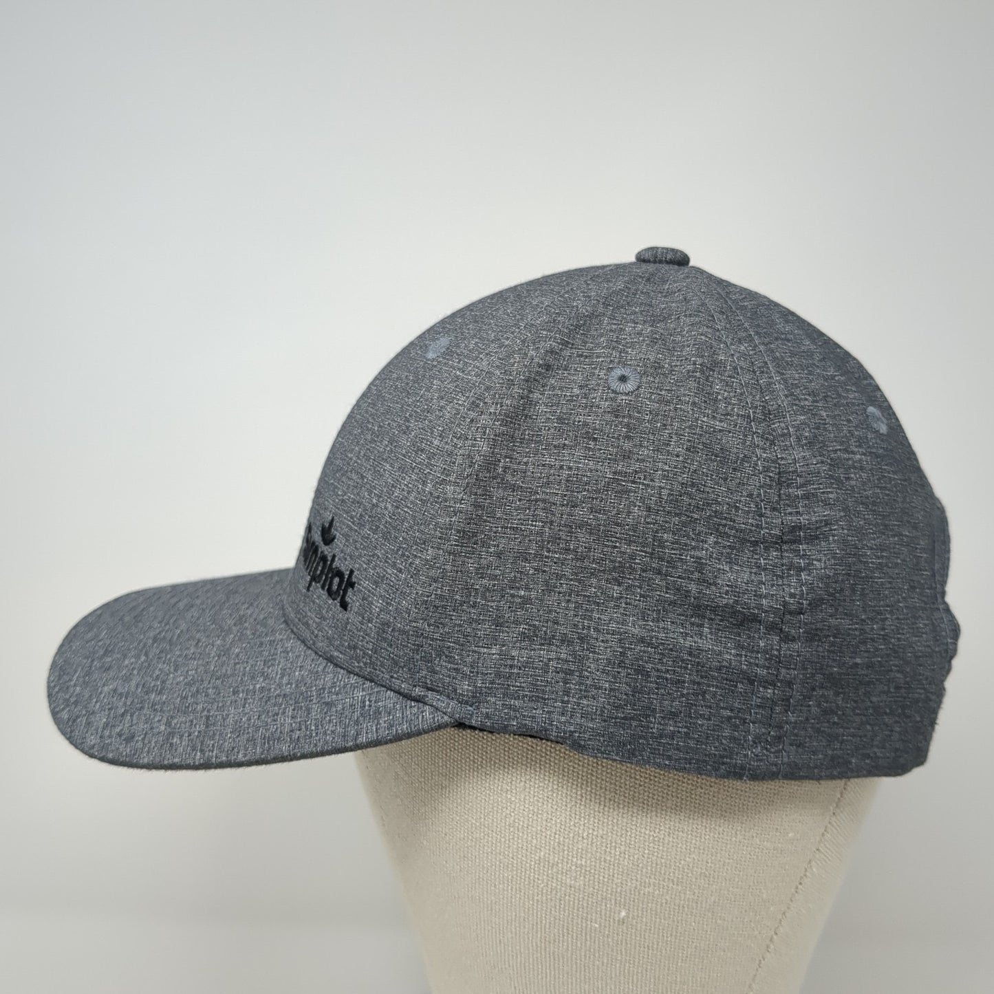 Simplot Spell Out Snapback Hat Gray One Size Flexfit 110 Port Authority
