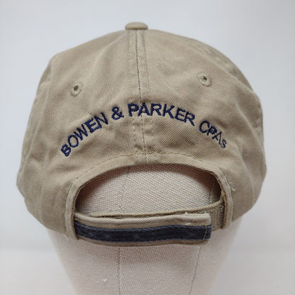 Bowen & Parker CPA's Strapback Hat Tan One Size Port Authority Signatures Cotton