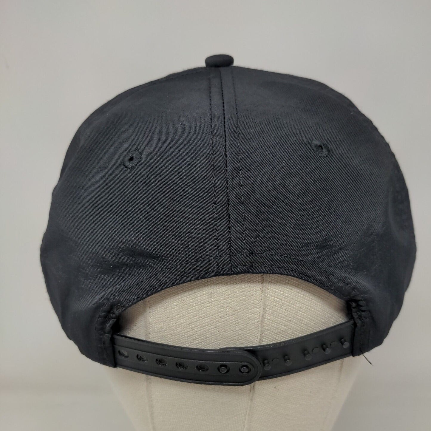 Walk The Walk Snapback Rope Hat Black One Size Embroidered Adjustable