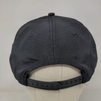 Walk The Walk Snapback Rope Hat Black One Size Embroidered Adjustable