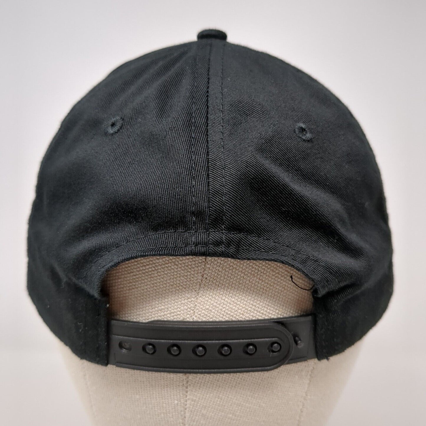 Life Surge Snapback Hat Black One Size Embroidered Logo Adjustable