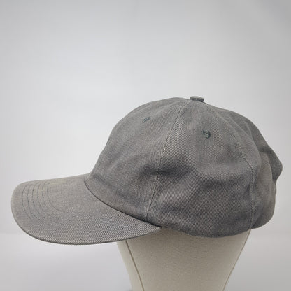 Unbranded Strapback Hat Gray One Size Adjustable Vent Holes Outdoor Blank