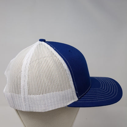 Sayer Snapback Trucker Hat Blue One Size Adjustable Mesh Back Richardson