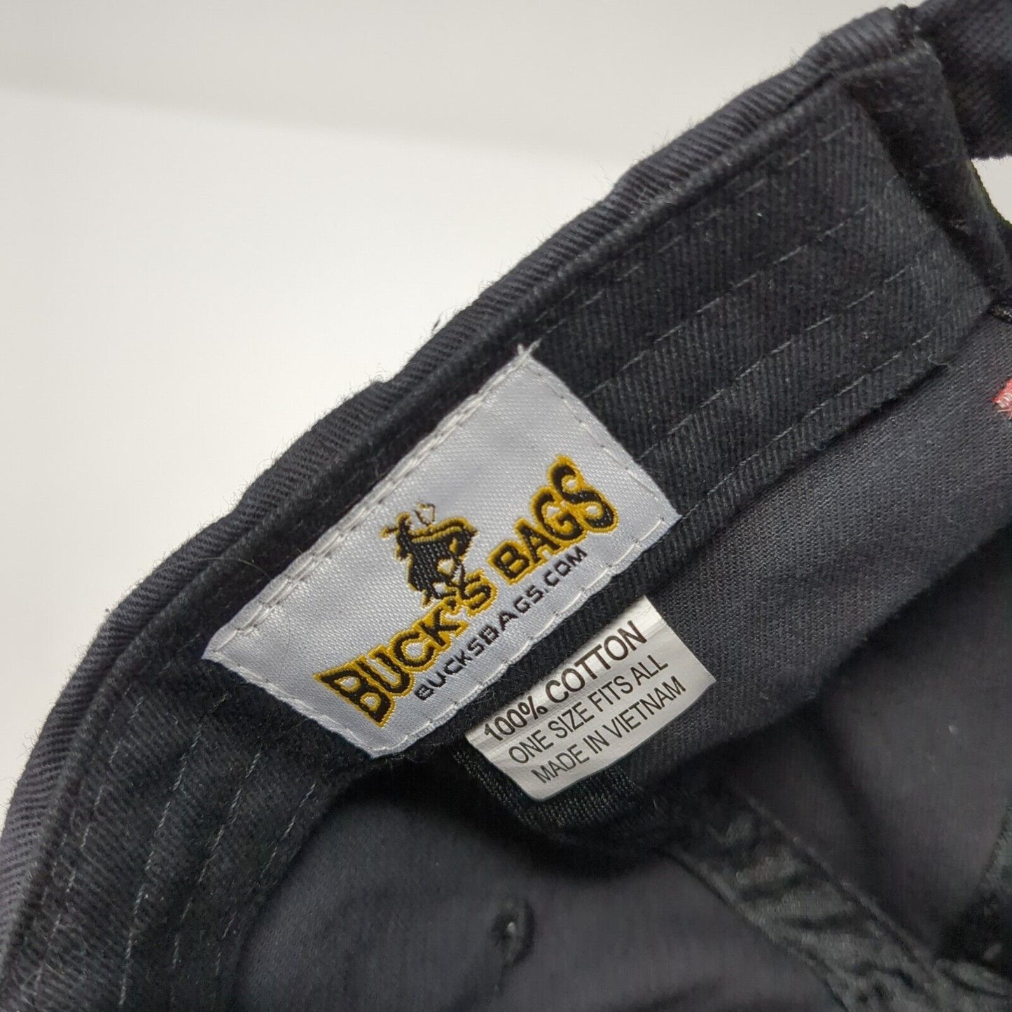 D&B Supply Slideback Hat Black One Size Adjustable Embroidered Solid