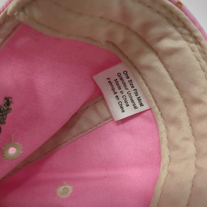 Cabela's Baseball Cap Pink One Size Distressed Brim Contrast Stitch Hat
