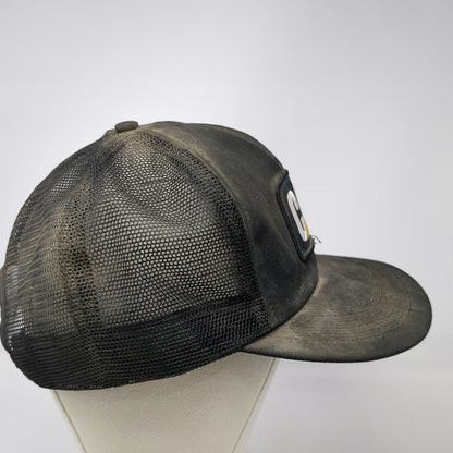 Caterpillar Trucker Hat Black One Size Mesh Back Snapback Patch Licensed Curb