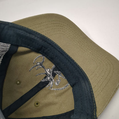 Rocky Mountain Elk Foundation Trucker Hat Green Black One Size Snapback Mesh