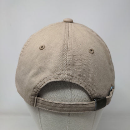 Palm Beach Slideback Hat Tan One Size Adjustable Embroidered E by Elidan