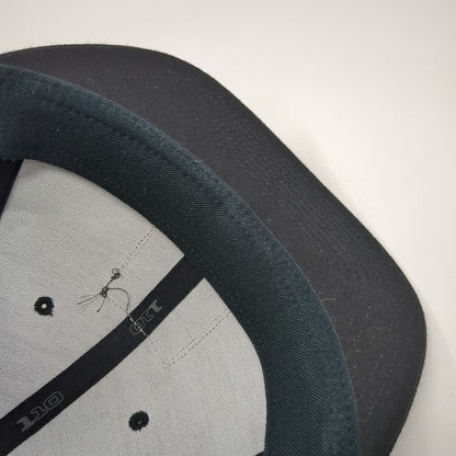 Yupoong Snapback Black Hat One Size Blue Hyena Patch Flexfit 110 Structured Cap