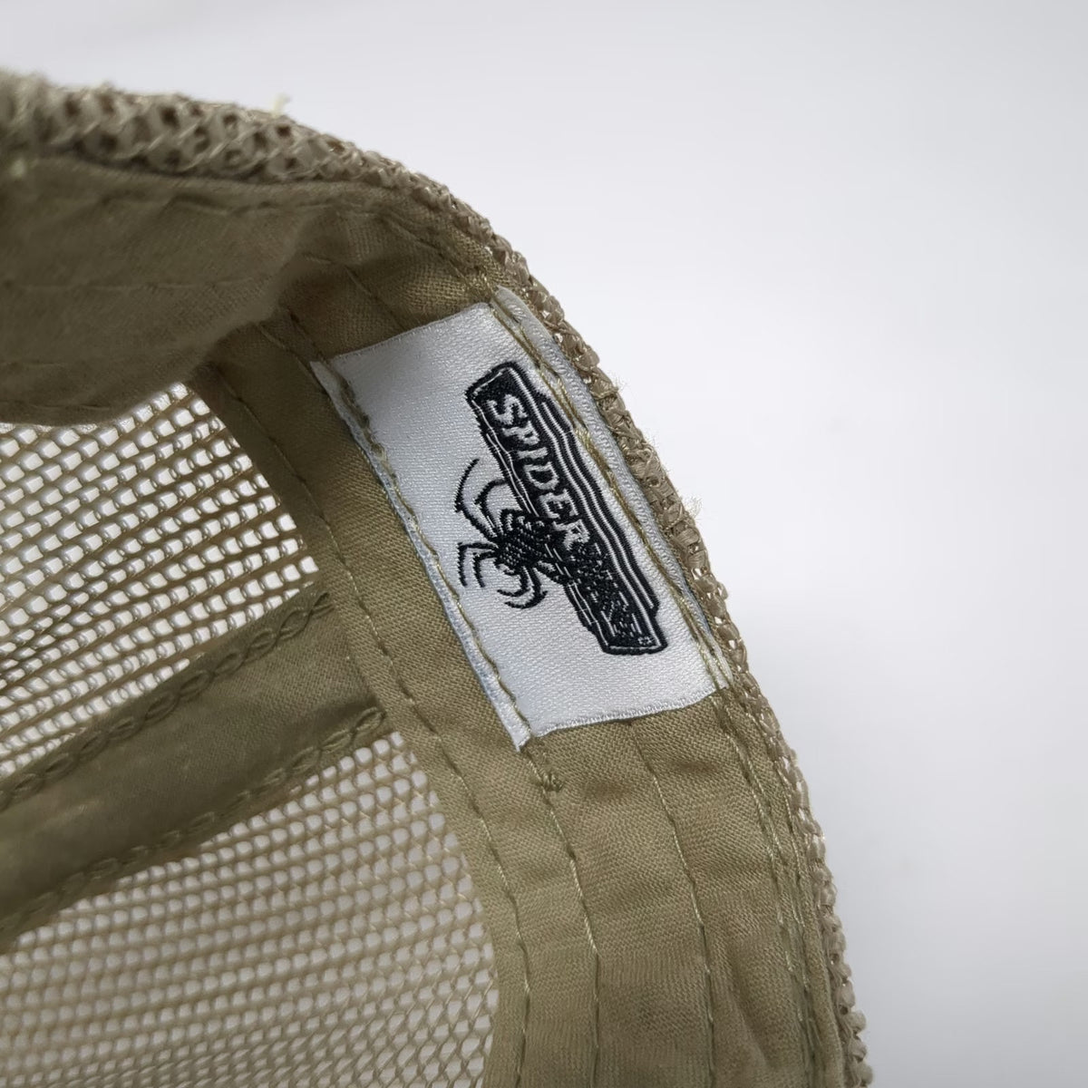 SpiderWire Baseball Cap Beige One Size Digital Camo Mesh Back Strapback Hat