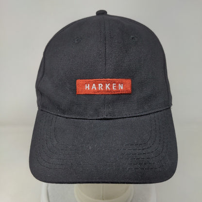 Harken Strapback Hat Black One Size Adjustable Embroidered Apollo