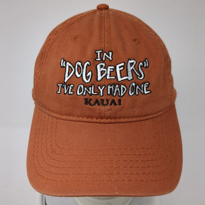 In Dog Beers I've Only Have One KAUIA Slideback Hat Brown OS Adjustable Otto