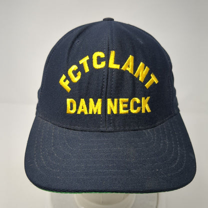 FCTCLANT Dam Neck Snapback Hat Blue One Size Adjustable Embroidered