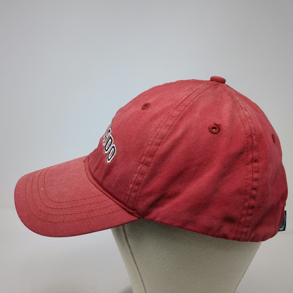 Ouray Sportswear Baseball Cap Red One Size Colorado Embroidered Strapback Hat