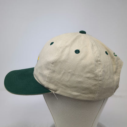OTTO Trucker Hat Beige Green OSFM WSI Oster Logo Embroidered Cotton Strapback