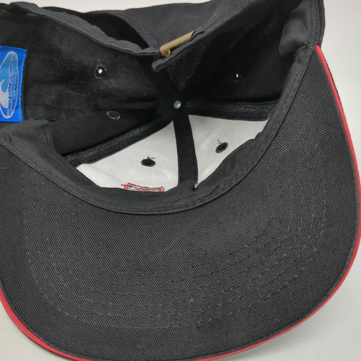 Hawaiian Headwear Kauai Baseball Cap Black One Size Sandwich Brim Adjustable Hat