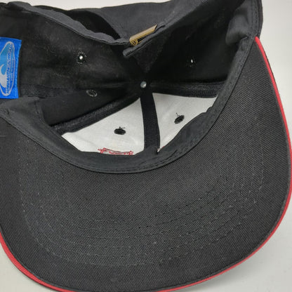 Hawaiian Headwear Kauai Baseball Cap Black One Size Sandwich Brim Adjustable Hat