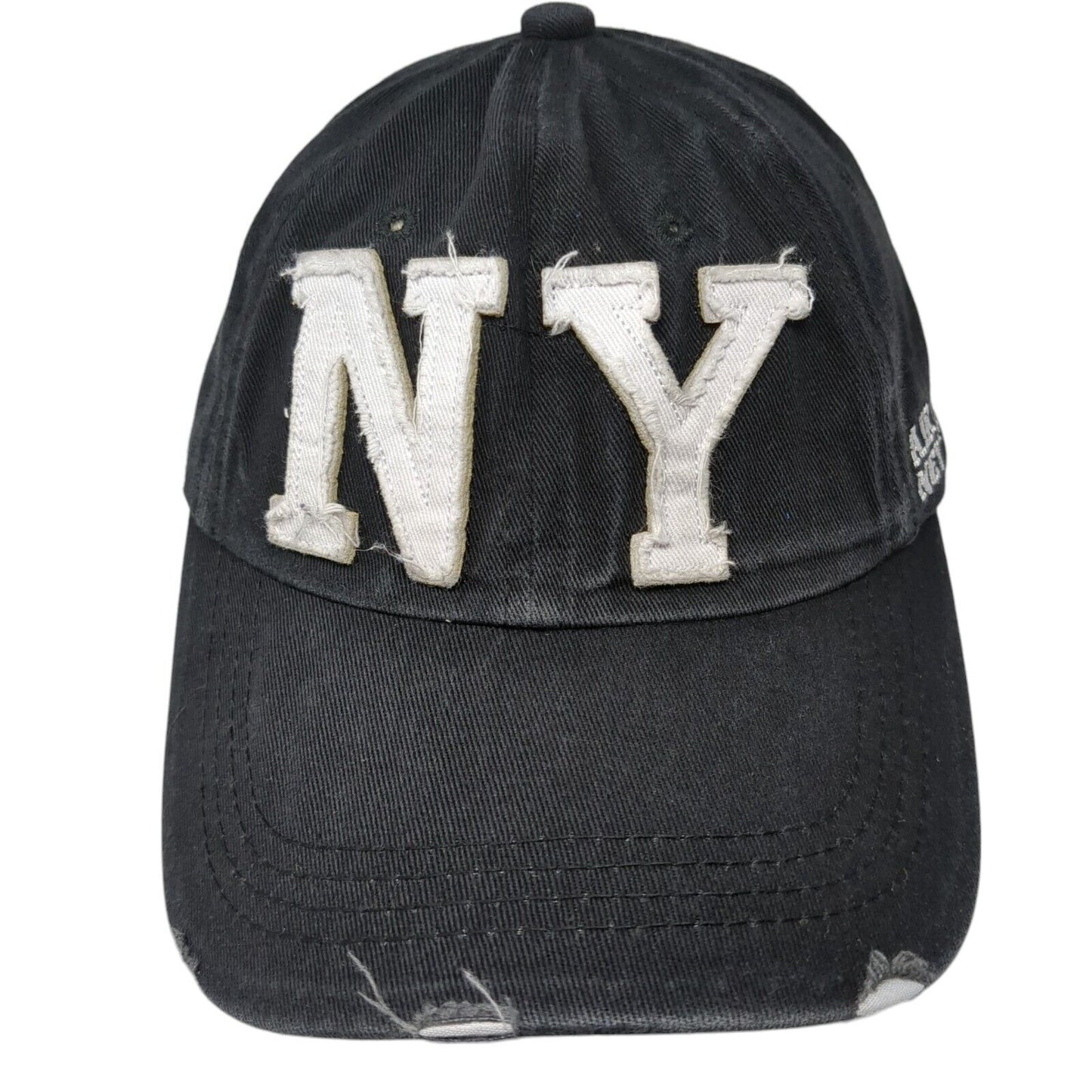 NY Air Force New York Slideback Hat Black One Size Adjustable 6 Panel