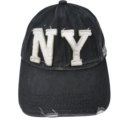NY Air Force New York Slideback Hat Black One Size Adjustable 6 Panel