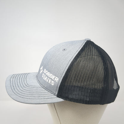 Border States Snapback Trucker Hat Gray One Size Mesh Back Richardson