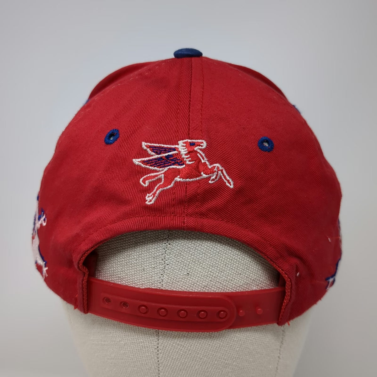 Racing Champions Snapback Red Hat One Size Mobil 1 Jeremy Mayfield 12 Pegasus