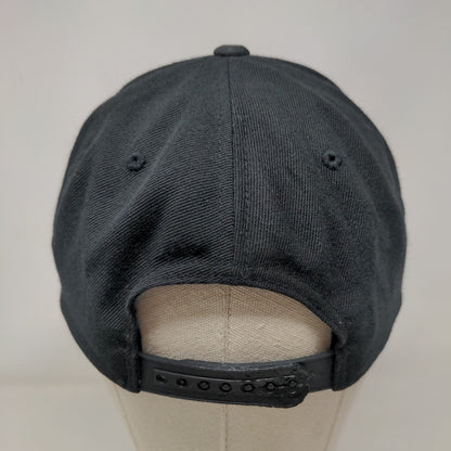 Onyx Kids Snapback Hat Black One Size Embroidered Adjustable Yupoong