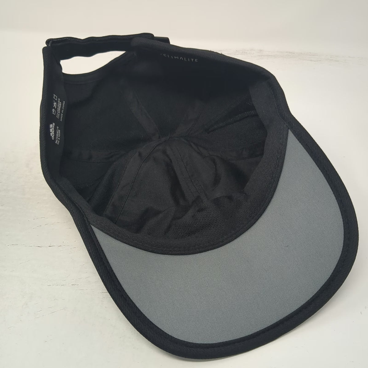 Adidas Baseball Cap Black One Size Climalite Mesh Strapback Sport Running Hat