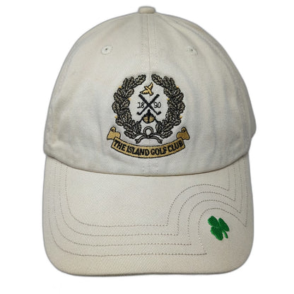 Texace The Island Golf Club Baseball Cap Beige One Size Shamrock 1890 Crest Hat