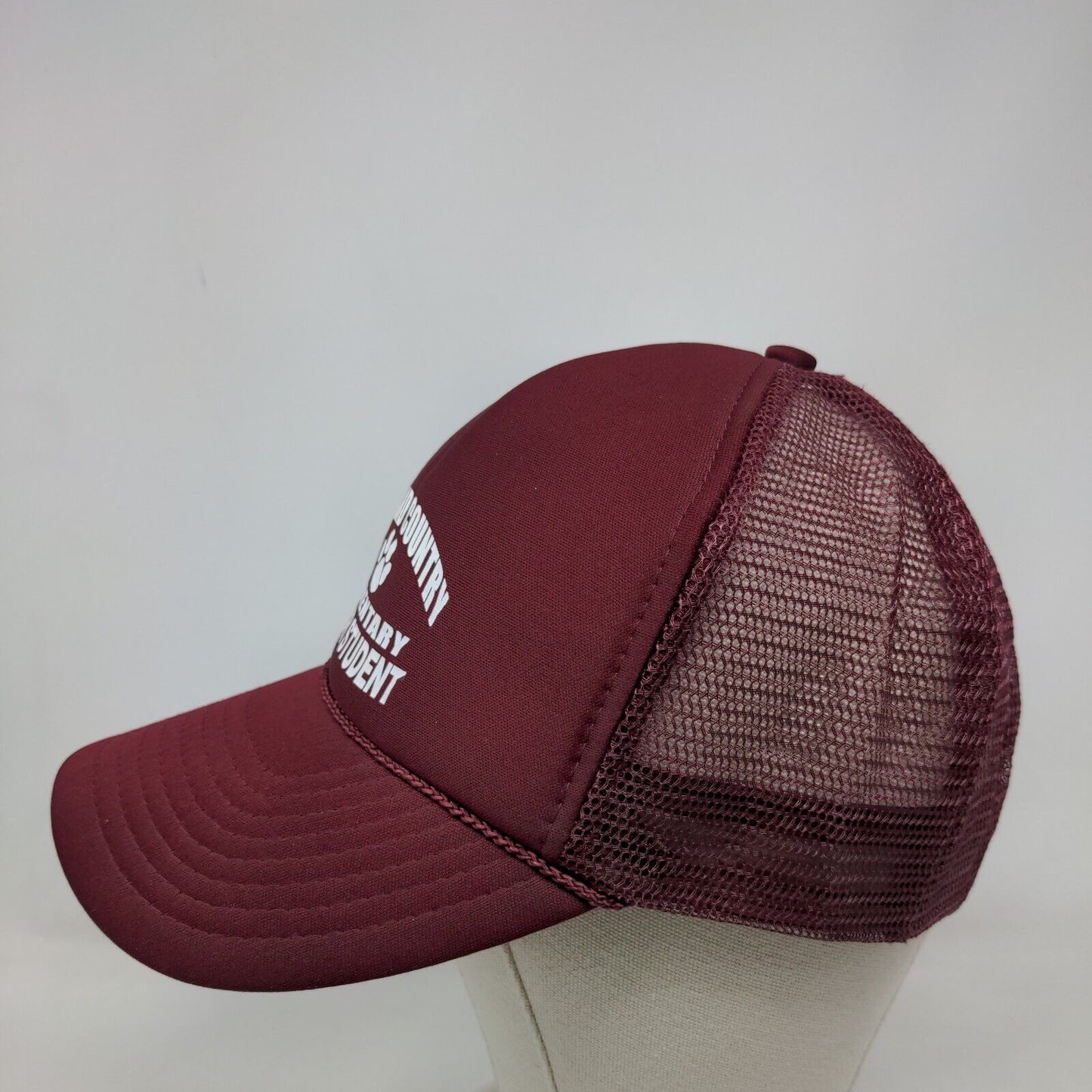 Town & Country Elementary Honor Student Trucker Hat Red OS Mesh Back Rope Nissin