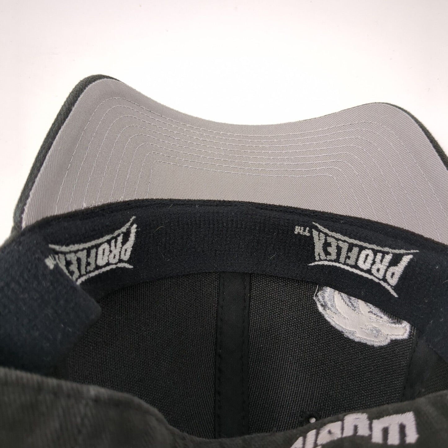 WyoTech Fitted Hat Black M/L Embroidered Solid Proflex By Outdoor Cap