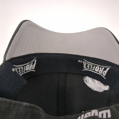 WyoTech Fitted Hat Black M/L Embroidered Solid Proflex By Outdoor Cap