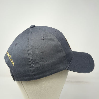 HTT Lazy Bear Ranch Baseball Cap Gray One Size Embroidered Patch Strapback Hat
