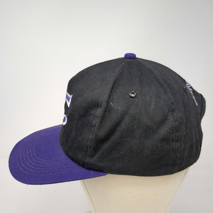 Camel 5 Panel Black Purple One Size Embroidered C Logo Snapback Baseball Hat