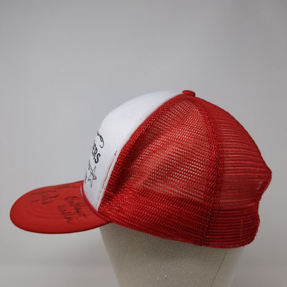 Ghost Riders Gun Fighters Oatman Arizona Snapback Trucker Hat Red OS Mesh Rope