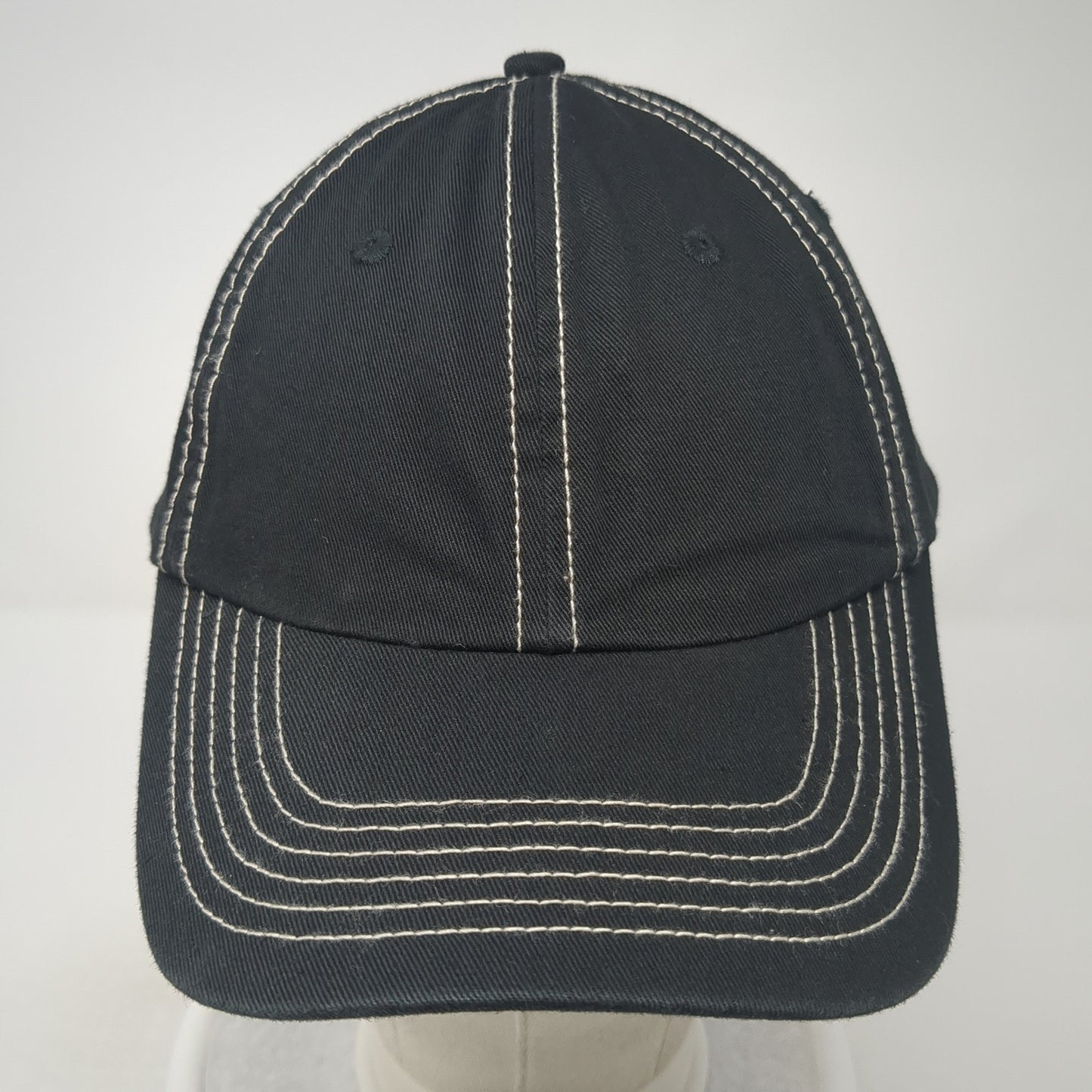 Unbranded Slideback Hat Black One Size Solid Blank Vent Holes Outdoor